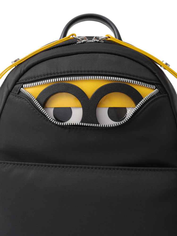 Minions 織物鑲牛皮革背囊