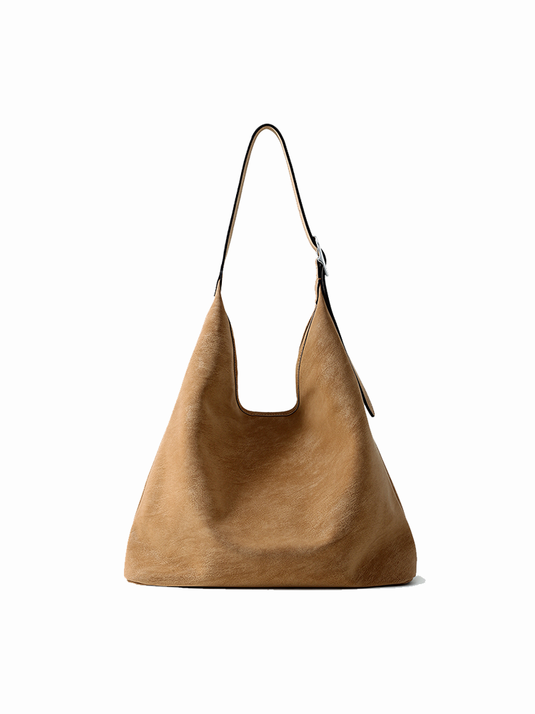 FION Slouchy Leather Shoulder Bag