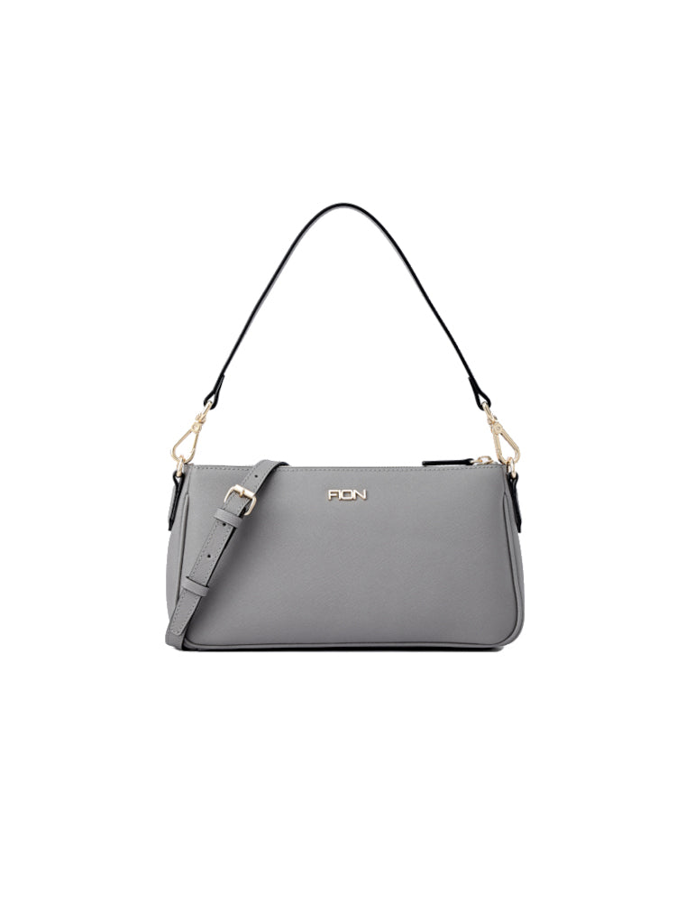 Monochrome saffiano leather online shoulder bag