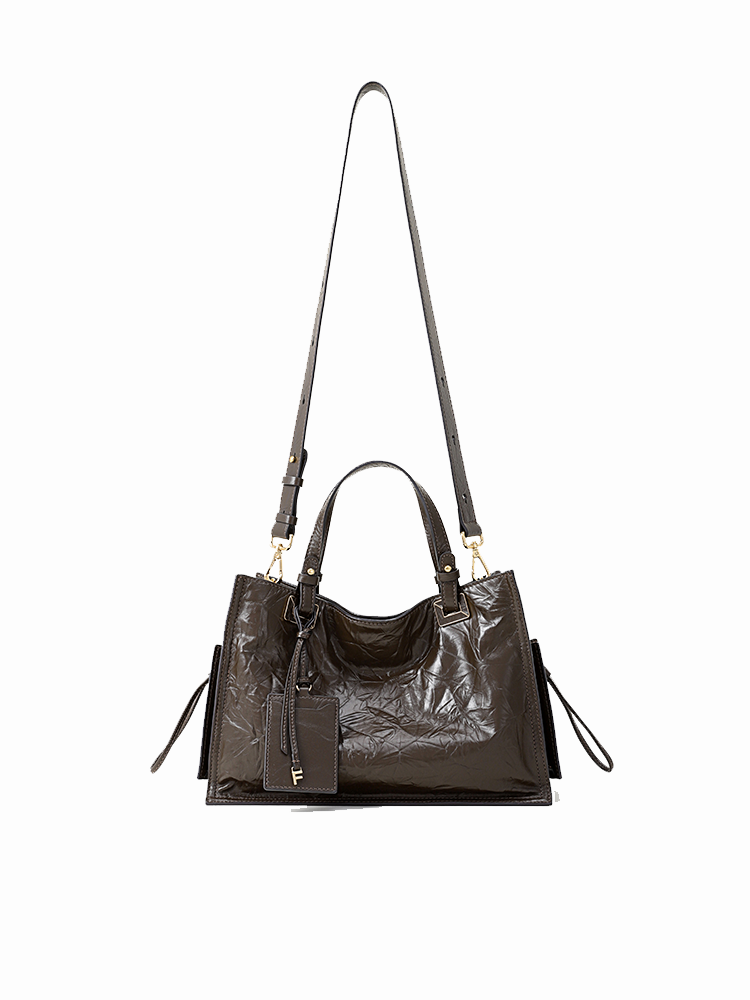 FION Bonbon Large Leather Tote Bag