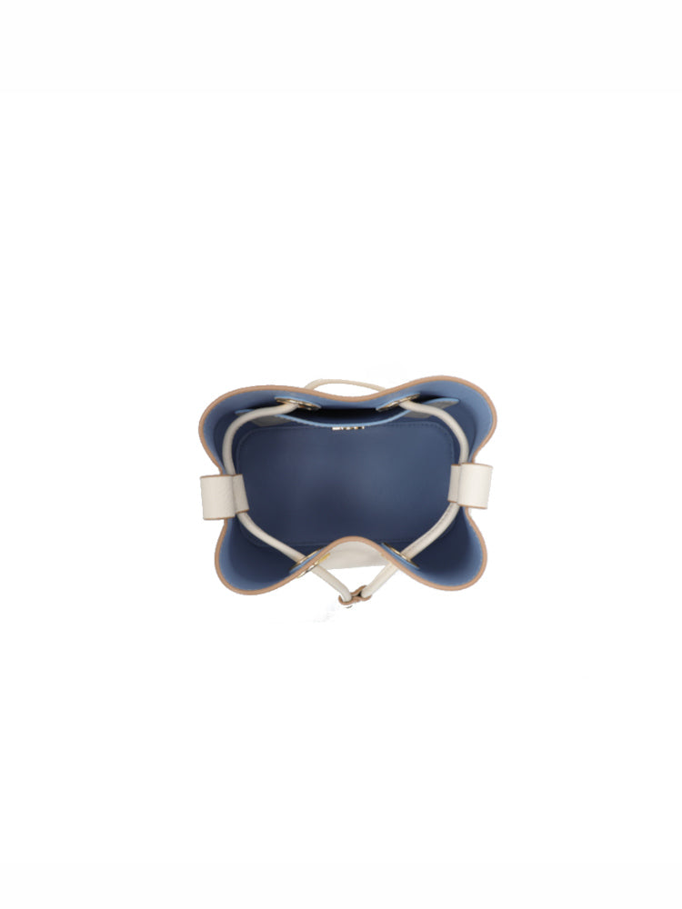 Cube 抽繩皮革水桶包