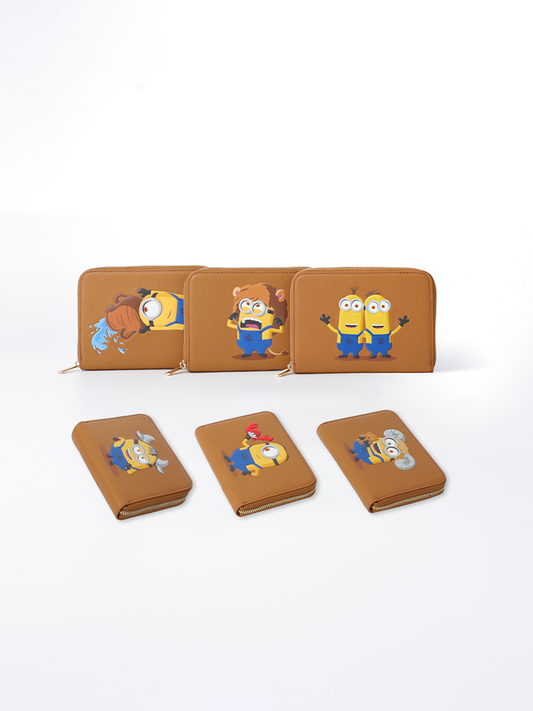 Minions 星座皮革銀包