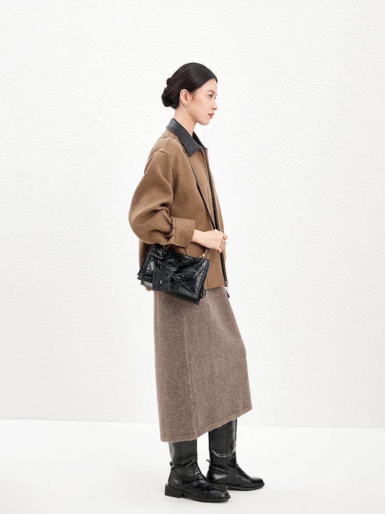 FION Bonbon Medium Leather Tote Bag