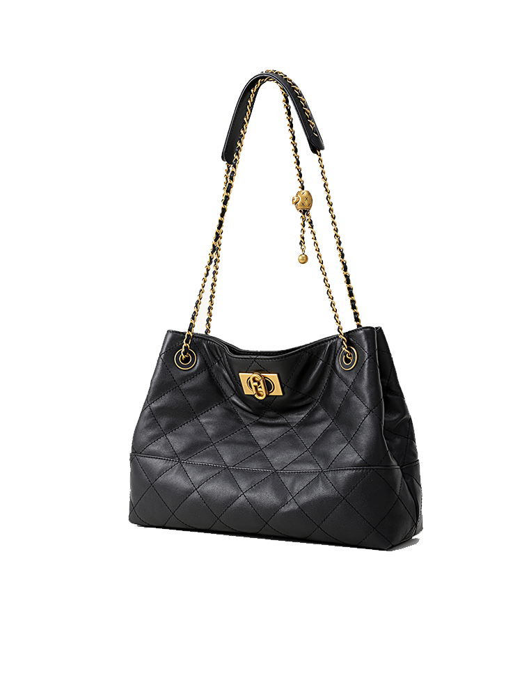 FION Quilting 牛皮革流浪袋