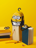 Minions My Boss Hate Me 皮革背囊