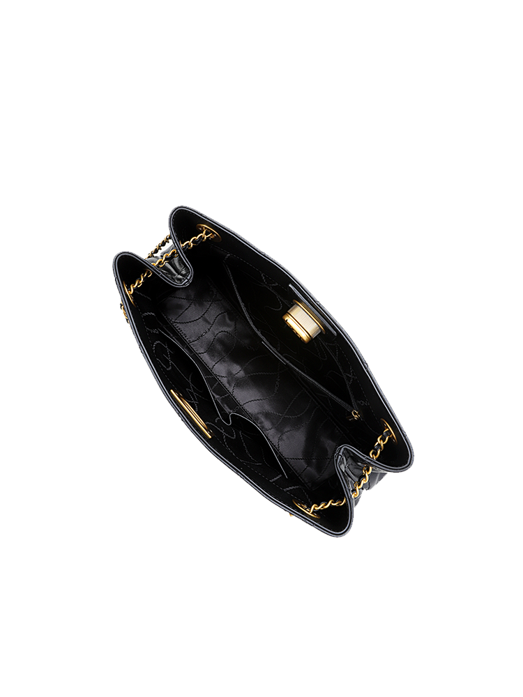 FION Quilting Leather Hobo Bag