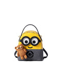 Minions 牛仔布鑲牛皮革背囊
