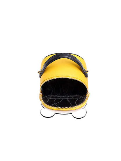 Minions牛仔布鑲牛皮革背囊 - 熊貓