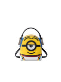 Minions 牛仔布鑲牛皮革背囊 - 運動服和耳機