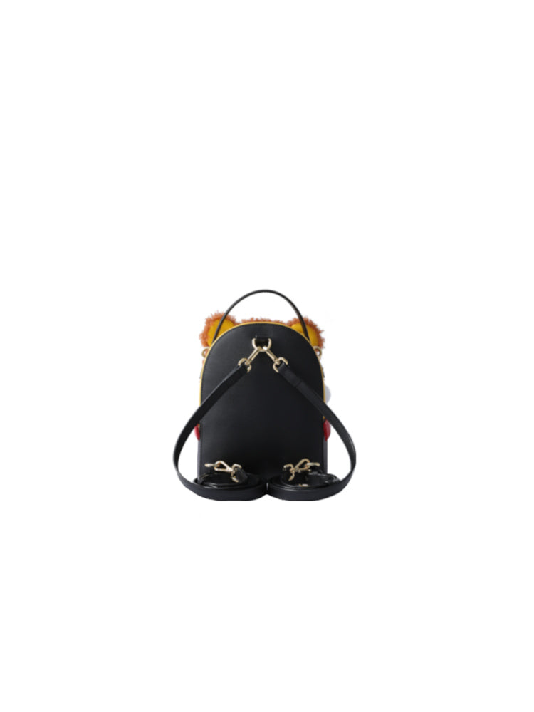 (Preorder) Minions Christmas Fur with Leather Backpack