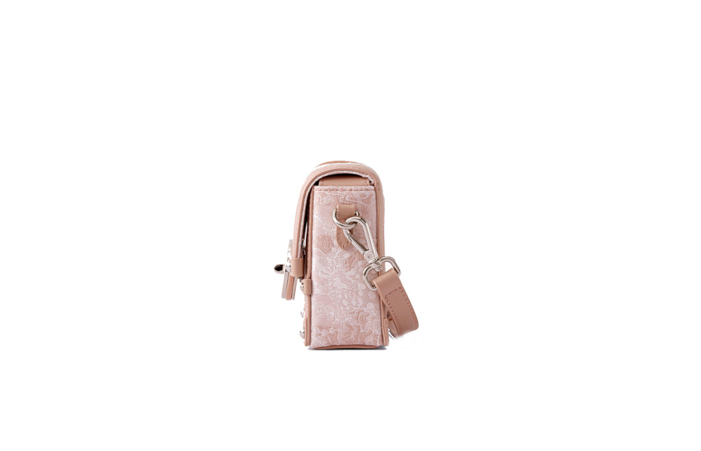 Heartbeat Jacquard with Cow Leather Crossbody & Shoulder Bag