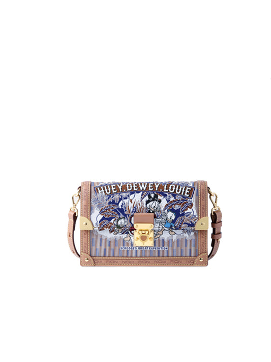 Donald Duck Jacquard with Leather Crossbody & Shoulder Bag