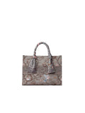 Birds Jacquard with Cow Leather Crossbody & Shoulder Bag