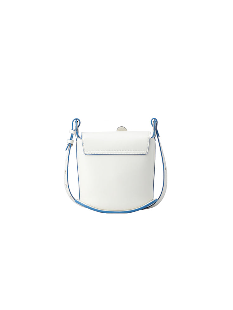Donald Duck White Leather Square Crossbody & Shoulder Bag