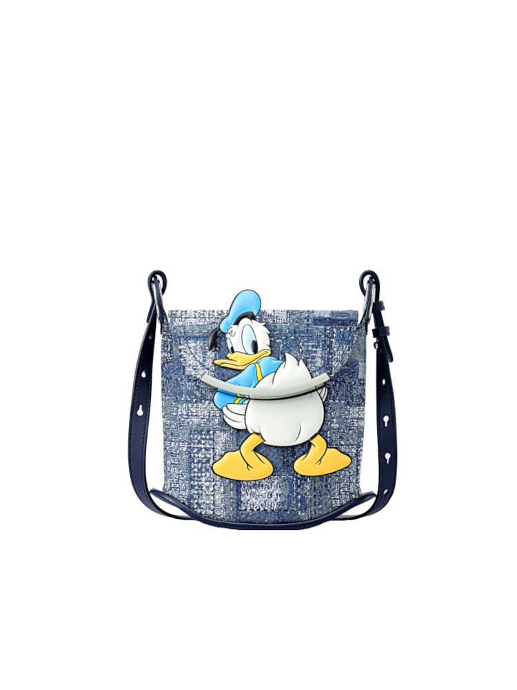 Donald Duck 提花織物方形斜孭袋