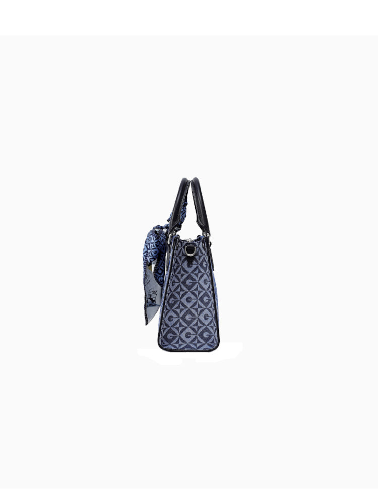 Minions Jacquard with Leather Medium Tote Bag