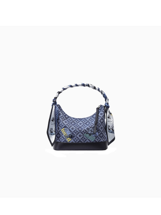 Minions Jacquard with Leather Hobo Bag