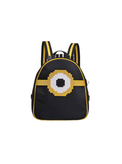 Minions 織物鑲牛皮革背囊