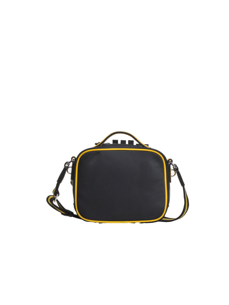 Minions Jacquard with Leather Shoulder Bag