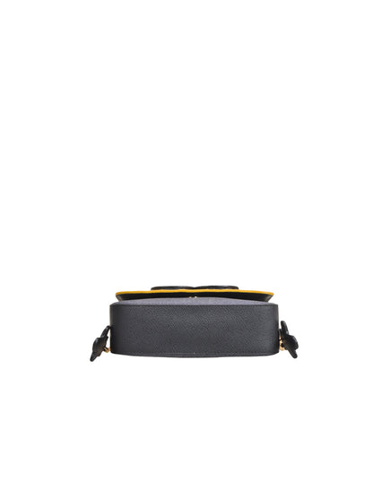 Minions Denim with Leather Crossbody & Shoulder Handbag