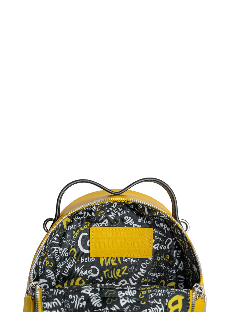 Minions Jacquard with Leather Backpack