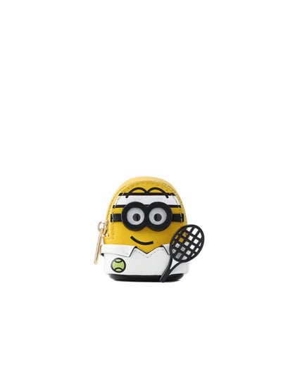 Minions 牛仔皮革背包 - 耳機