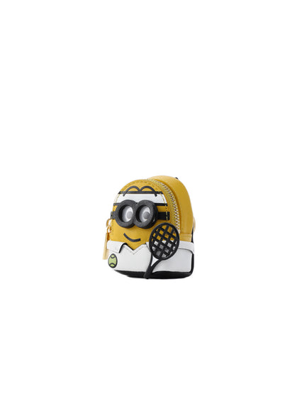 Minions 牛仔皮革背包 - 耳機