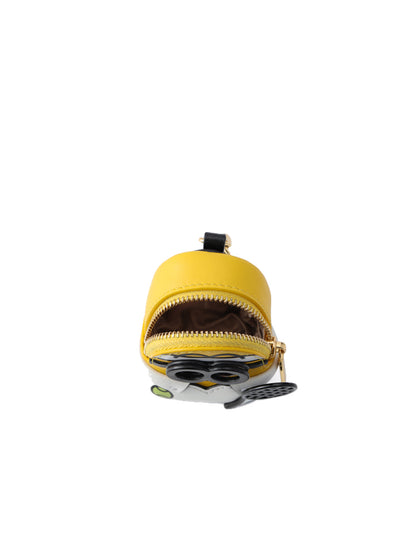 Minions 牛仔皮革背包 - 耳機
