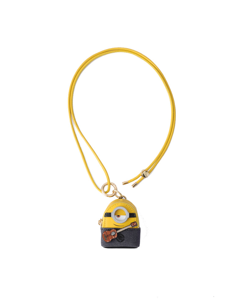 Minions Leather Nano Crossbody & Shoulder Handbag - Guitar