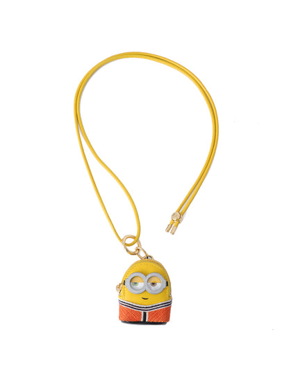 Minions 牛皮革迷你側孭袋 - 橙色運動服