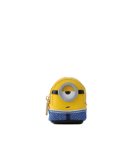 Minions 牛皮革迷你側孭袋 - 藍色運動服