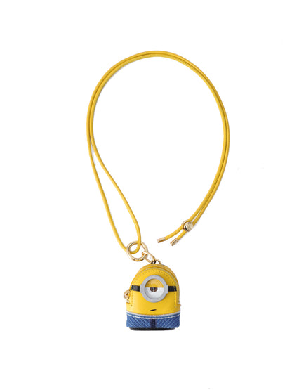 Minions 牛皮革迷你側孭袋 - 藍色運動服