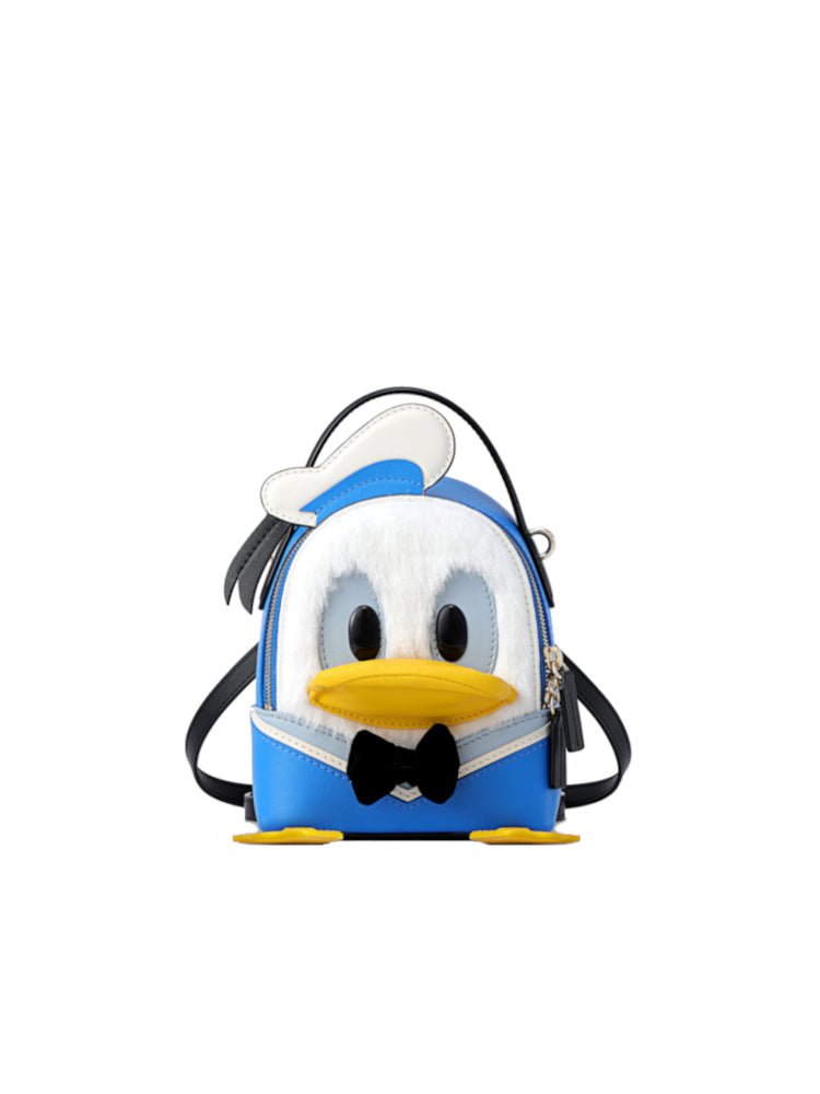 Donald Duck Cow Leather Backpack
