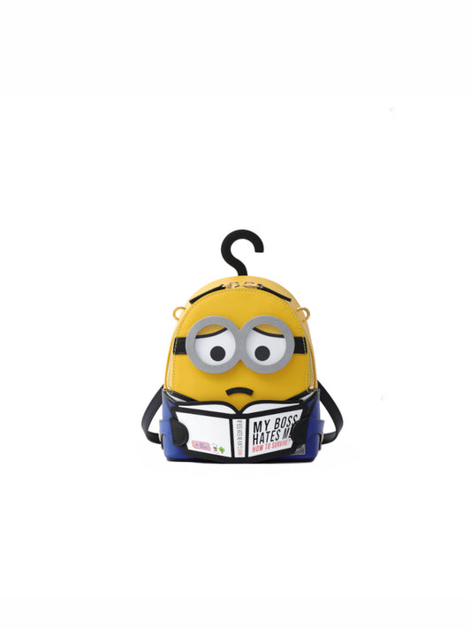 Minions My Boss Hate Me Leather Backpack