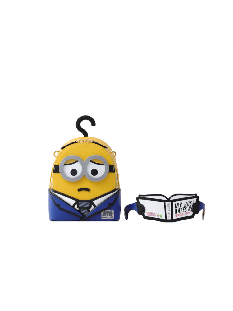 Minions My Boss Hate Me 皮革背囊