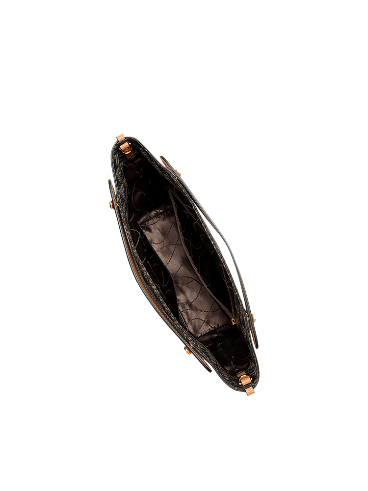 FION Palace Jacquard with Leather Bag