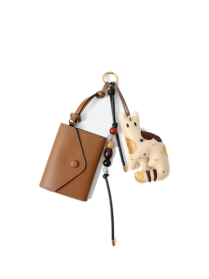FION Y Island Jacquard with Leather Bag