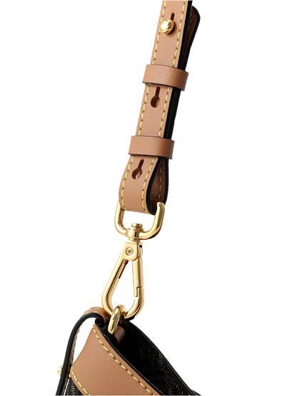 FION Y Island Jacquard with Leather Bag