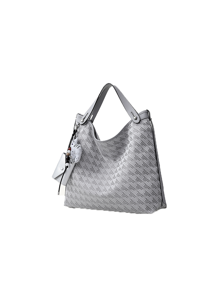 FION Palace Jacquard with Leather Handbag