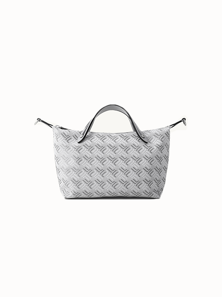 FION Palace Jacquard with Leather Mini Bag
