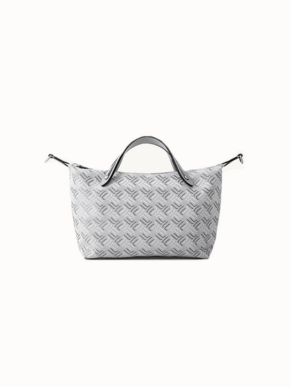 FION Y Island Jacquard with Leather Mini Bag