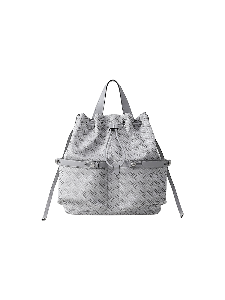 FION Palace Jacquard with Leather Backpack