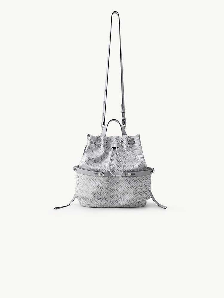 FION Palace Jacquard with Leather Backpack