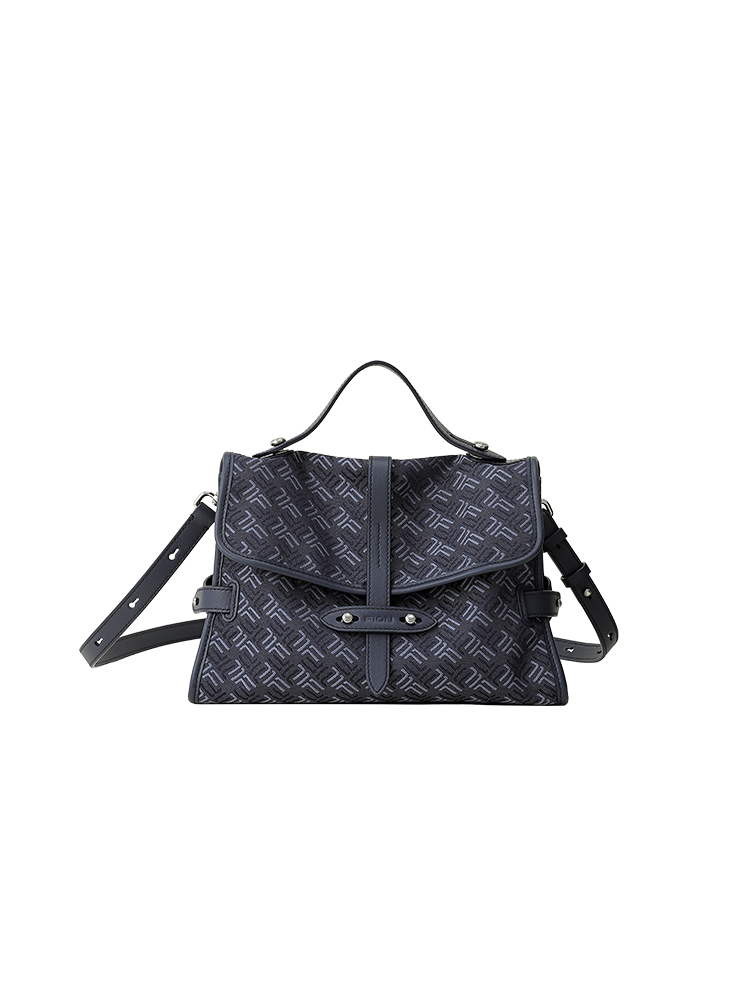 FION Y Island Jacquard with Leather Crossbody & Shoulder Bag