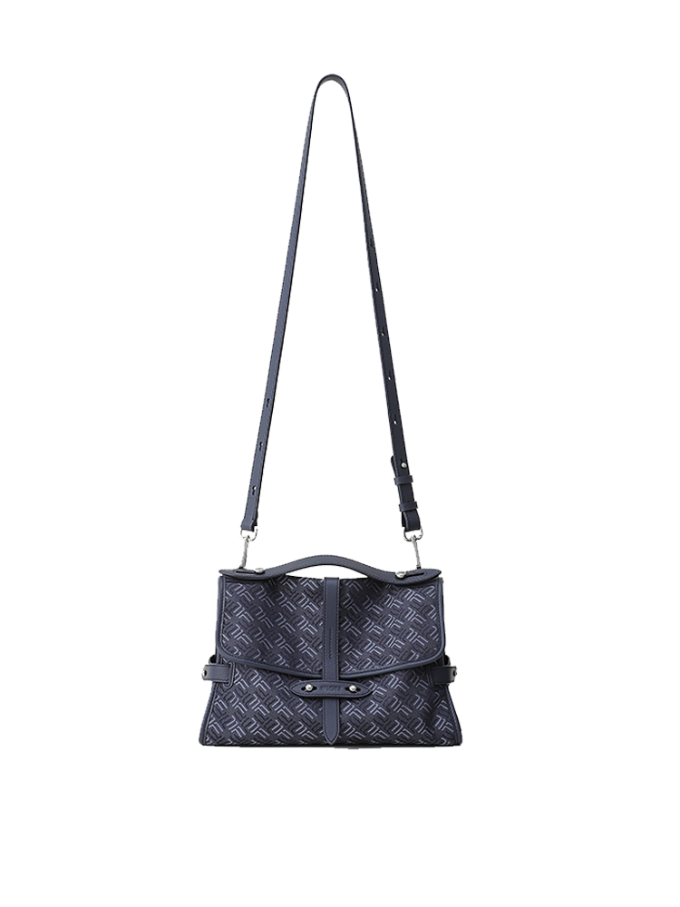 FION Y Island Jacquard with Leather Crossbody & Shoulder Bag