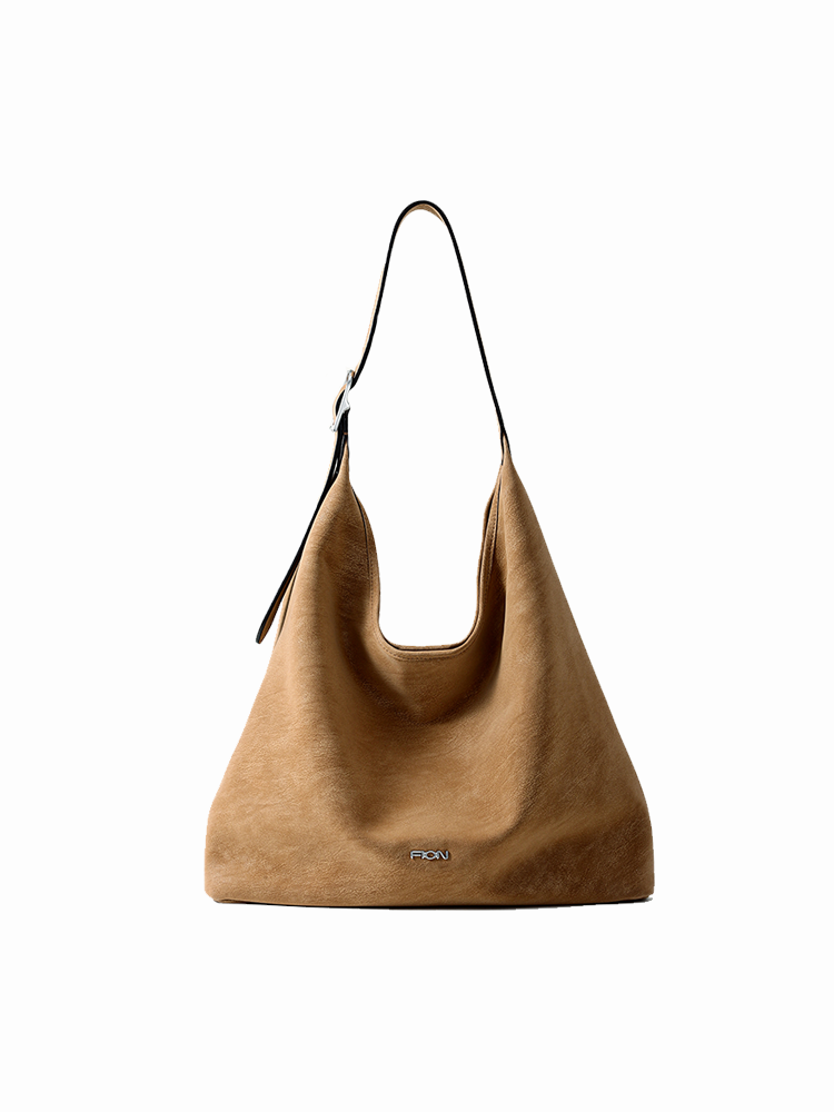 FION Slouchy Leather Shoulder Bag