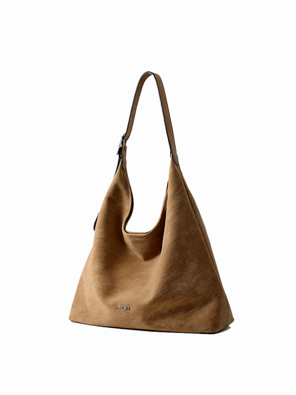 FION Slouchy Leather Shoulder Bag