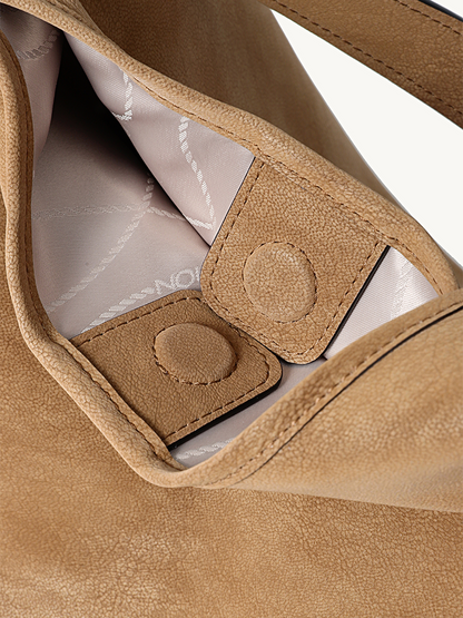 FION Slouchy Leather Shoulder Bag