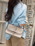 FION Crescent Medium Leather Hobo Bag