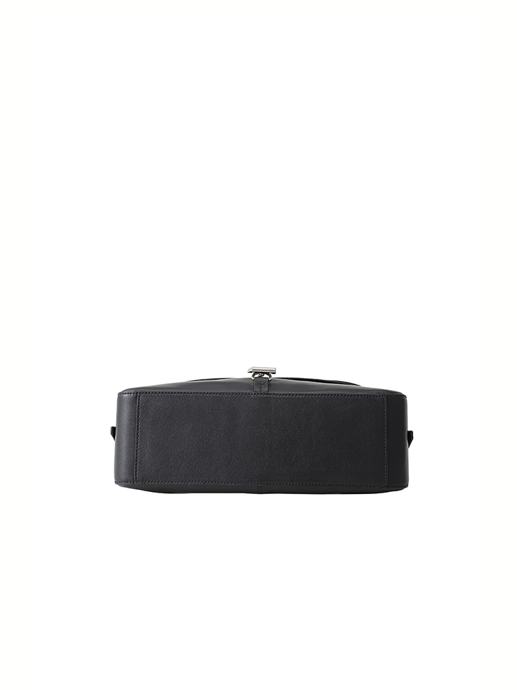 FION Crescent Large Leather Hobo Bag
